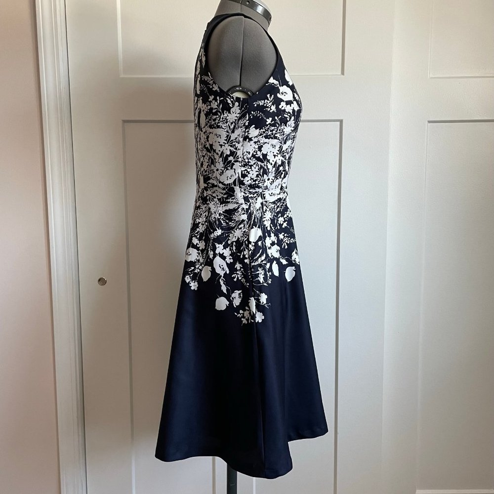 Donna Morgan Navy Fit-and-Flare dress - Picture 4 of 16